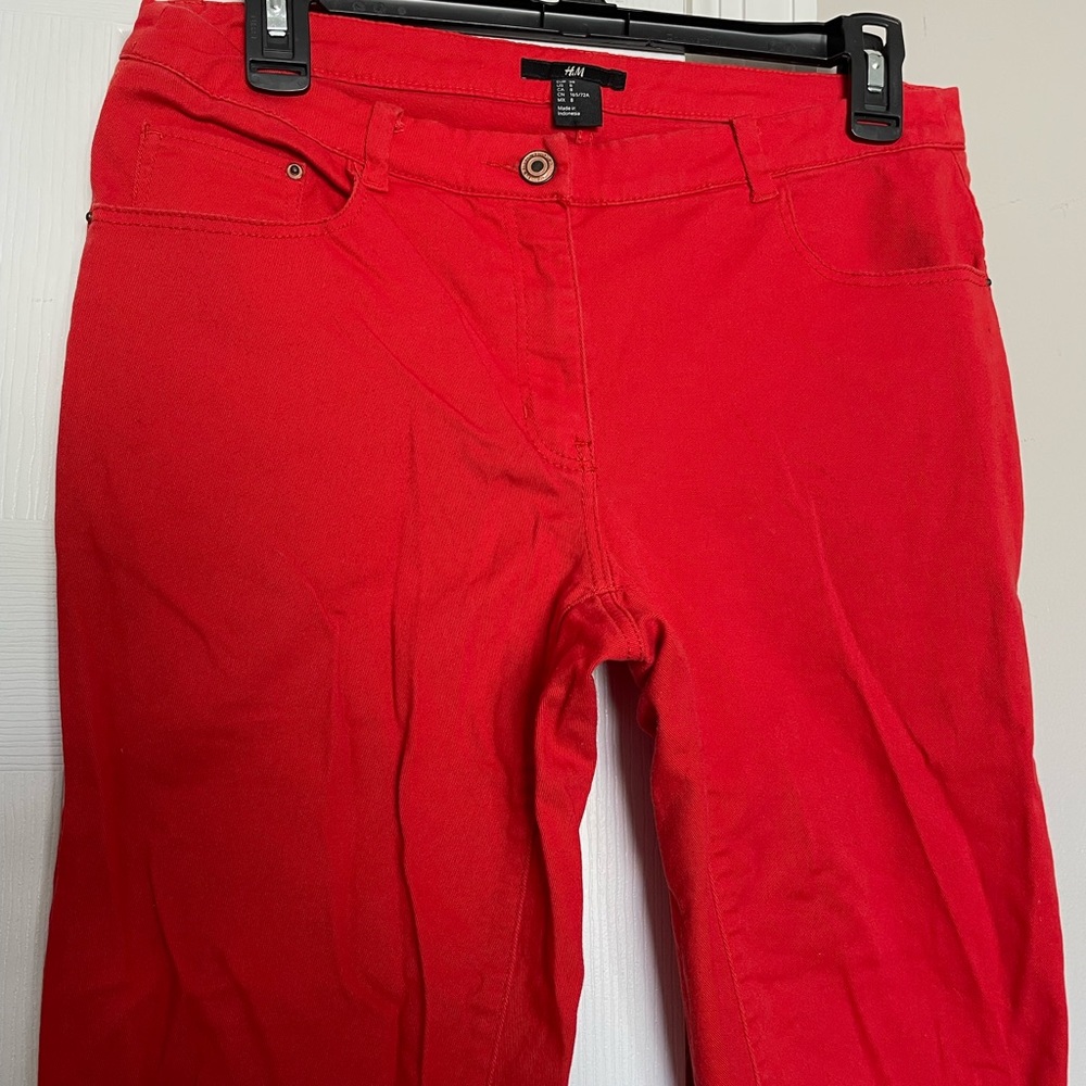 ✅H&M Cotton Vintage y2k Super Skinny Jeans moto rockstar vibrant biker skater 8 - Picture 4 of 10
